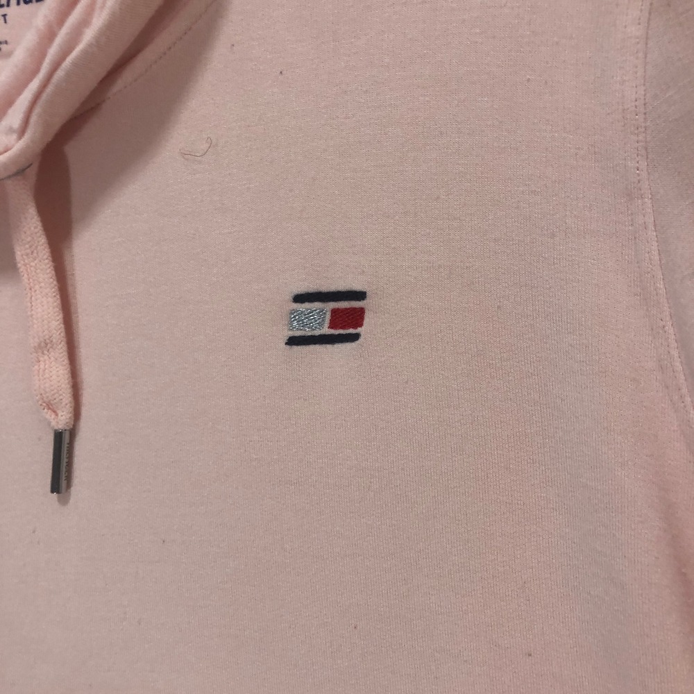 Tommy Hilfiger Sport Womens Pink Cowl Neck Pullover Sweatshirt L Long Sleeve - Picture 5 of 9